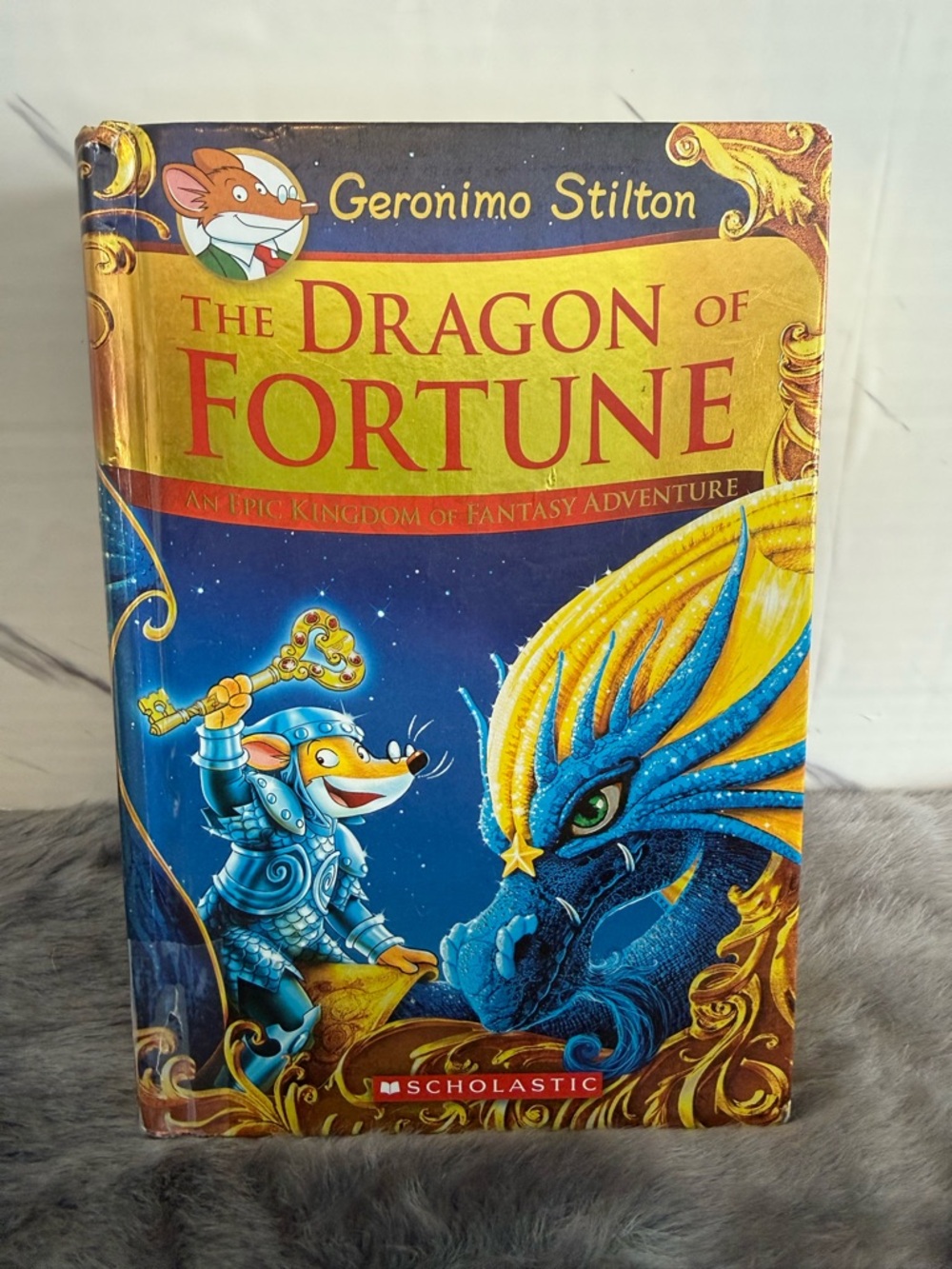 Scholastic The Dragon of Fortune - Blue & Gold Illustrated Hardcover